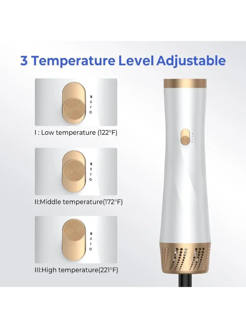 5-in-1 Blow Dryer Brush Set - Ionic Hair Tool for Curling, Volumizing